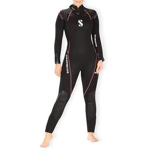 Scubapro Definition 3mm Women’s Full Wetsuit Size MS Black Pink NWT Scuba Dive